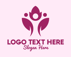 Yoga - Minimalist Plant & Flower logo design