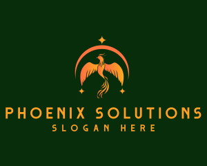 Phoenix - Moon Bird Phoenix logo design