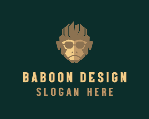 Baboon - Sunglasses Monkey Gaming logo design