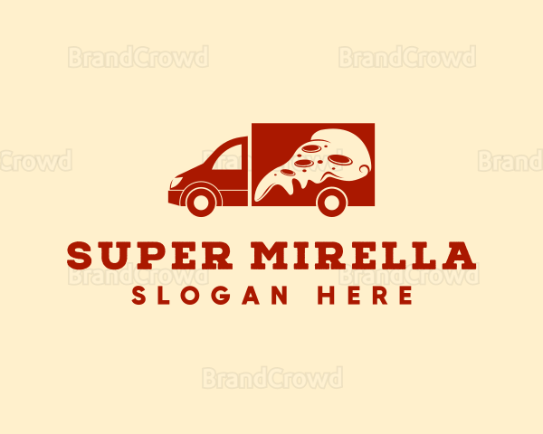 Pizza Delivery Truck Logo