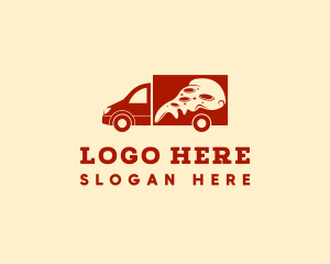 Delivery Truck - Pizza Delivery Truck logo design