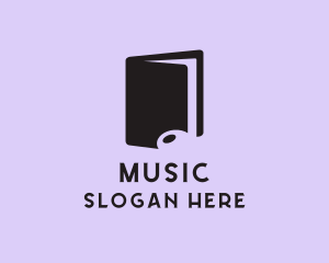 Music Note Book logo design