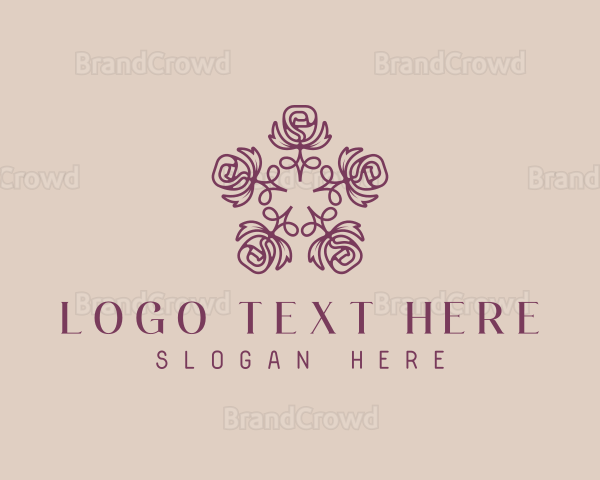 Floral Mandala Garden Logo