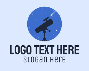 Star Gazing  Telescope Logo