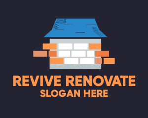 Renovate - Brick Wall Renovation logo design