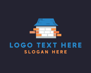 Garage - Brick Wall House logo design