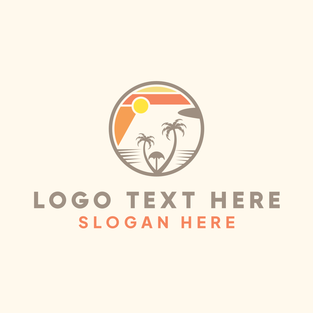 Tropical Island Beach Logo | BrandCrowd Logo Maker