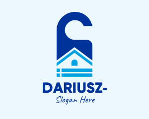 Home Furnishing - Blue Home Door Tag logo design