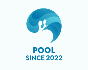 Palm Tree - Wave Beach Resort logo design