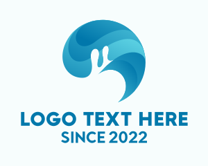 Lodging - Wave Beach Resort logo design