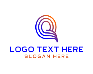 App - Technology App Letter Q logo design