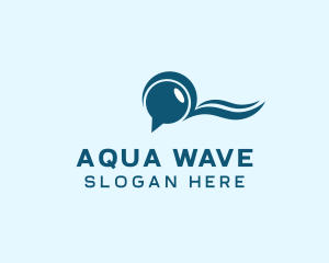 Speech Chat Wave logo design