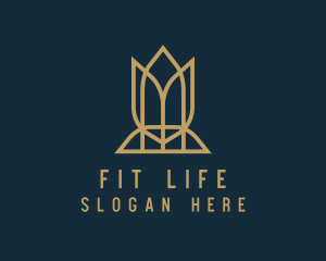 Yoga Flower Fitness logo design