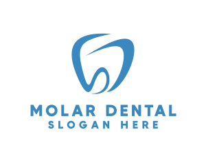 Molar - Dental Letter SD Tooth logo design