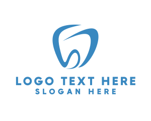 Blue Tooth - Dental Letter SD Tooth logo design