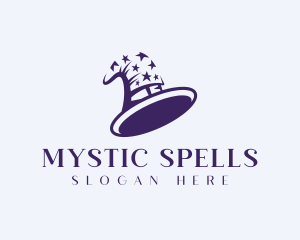 Witchcraft - Magic Hat Wizardry logo design