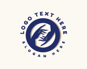 Hand - Helping Hand Community logo design