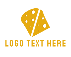 Slice - Yellow Cheddar Cheese logo design