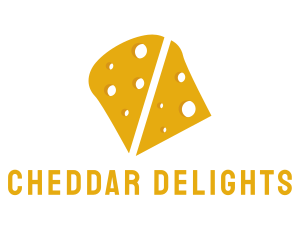 Cheddar - Yellow Cheddar Cheese logo design