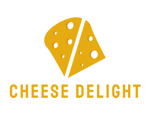 Cheese - Yellow Cheddar Cheese logo design