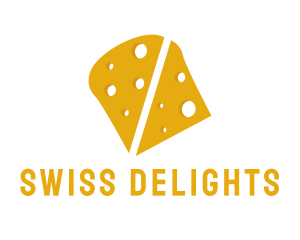 Swiss - Yellow Cheddar Cheese logo design