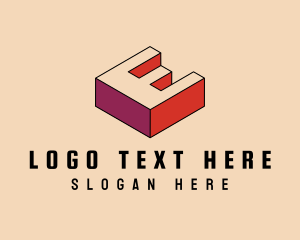 3D Pixel Letter W logo design