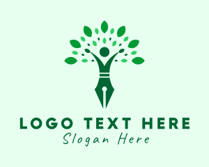 Pen - Human Environment Columnist logo design