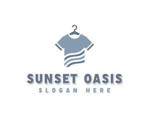 Shirt Hanger Laundromat Logo