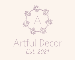 Flower Wedding Decor logo design