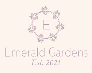 Flower Wedding Decor logo design