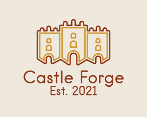 Medieval Gaming Castle  logo design