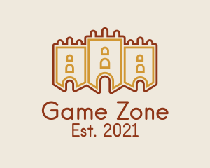 Medieval Gaming Castle  logo design