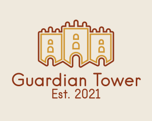 Medieval Gaming Castle  logo design