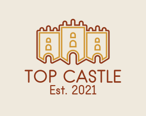 Medieval Gaming Castle  logo design