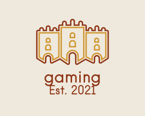 Secure - Medieval Gaming Castle logo design
