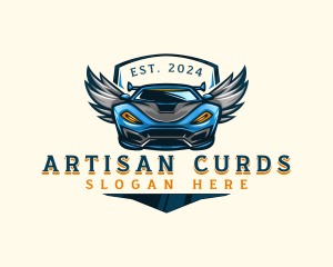 Wing Sports Car logo design