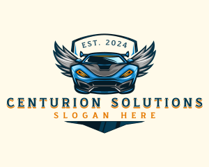 Wing Sports Car logo design