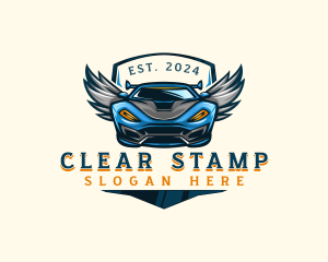 Wing Sports Car logo design