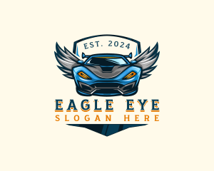 Wing Sports Car logo design