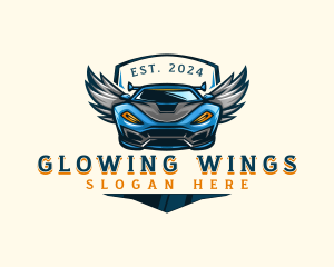 Wing Sports Car logo design