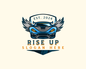 Wing Sports Car logo design