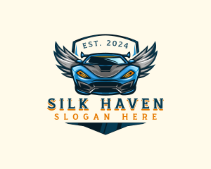 Wing Sports Car logo design