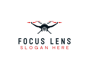 Filming Lens Drone logo design