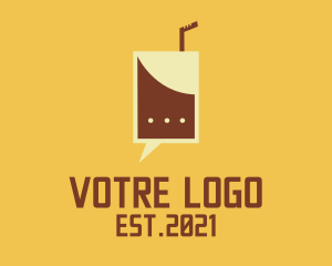 Latte - Coffee Drink Messenger logo design