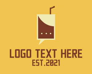 Boba Tea - Coffee Drink Messenger logo design