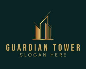 Golden Tower Realty logo design