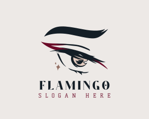 Chic - Glamorous Eyeliner Eyelashes logo design