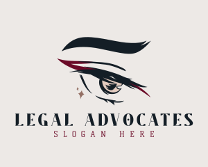 Glamorous - Glamorous Eyeliner Eyelashes logo design