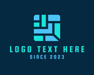 Telecommunication - Tech App Maze logo design