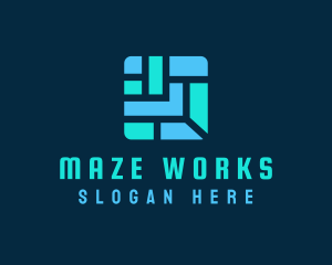 Maze - Tech App Maze logo design